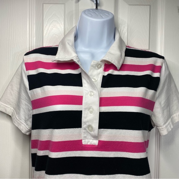 Puma Striped Polo Shirt Y2K - Picture 2 of 11